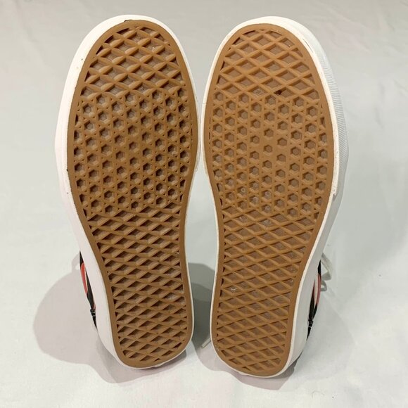 Vans Off The Wall Old School Flame Black Yellow Red US 8 Skateboard Shoes - Picture 7 of 11